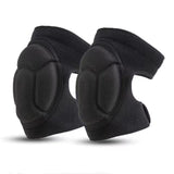 Darrahopens Health & Beauty > Health & Wellbeing > Protective Equipment 2 Pack Black Thick EVA Foam Knee Pads Anti-Slip Breathable Sponge Knee Guards for Gardening Flooring Dance Volleyball & Work Impact Protection(Size L)