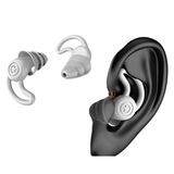 Darrahopens Health & Beauty > Health & Wellbeing > Protective Equipment 2-Pairs Grey Noise Reduction Silicone Ear Plugs for Swimming, Sleep, and Study - Waterproof Reusable Sound Blocking Earplugs