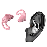 Darrahopens Health & Beauty > Health & Wellbeing > Protective Equipment 2-Pairs Pink Noise Reduction Silicone Ear Plugs for Swimming, Sleep, and Study - Waterproof Reusable Sound Blocking Earplugs