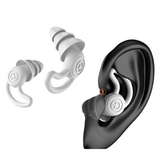 Darrahopens Health & Beauty > Health & Wellbeing > Protective Equipment 2-Pairs White Noise Reduction Silicone Ear Plugs for Swimming, Sleep, and Study - Waterproof Reusable Sound Blocking Earplugs