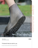 Darrahopens Health & Beauty > Health & Wellbeing > Protective Equipment 2 Pcs Size 2XL White Reusable Waterproof Shoe Covers - Heavy Duty Non-Slip Rain Boot Protectors