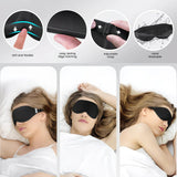 Darrahopens Health & Beauty > Health & Wellbeing > Protective Equipment 3D Sleep Mask with Nose Rest, Designed for Side Sleepers, Total Blackout 3D Sleep Mask, Unisex, Night Eye Cover, Soft & Breathable Eye Mask, Zero-Pressure Relaxing Sleep Mask for Night Use (Black)