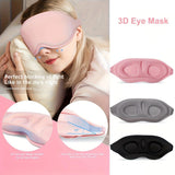 Darrahopens Health & Beauty > Health & Wellbeing > Protective Equipment 3D Sleep Mask with Nose Rest, Designed for Side Sleepers, Total Blackout 3D Sleep Mask, Unisex, Night Eye Cover, Soft & Breathable Eye Mask, Zero-Pressure Relaxing Sleep Mask for Night Use (Black)