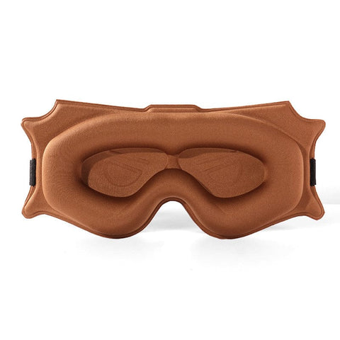 Darrahopens Health & Beauty > Health & Wellbeing > Protective Equipment 3pc 6D Contoured Zero-Pressure Sleep Mask - 360 Light Blocking Eye Mask with Adjustable Strap(Camel)
