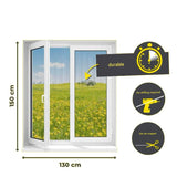 Darrahopens Health & Beauty > Health & Wellbeing > Protective Equipment 3pc DIY Magnetic Window Screen Kit - Fine Mesh Insect Net, No Drilling Required, Cut to Size(black 150cm x 130cm)