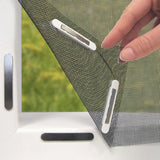 Darrahopens Health & Beauty > Health & Wellbeing > Protective Equipment 3pc DIY Magnetic Window Screen Kit - Fine Mesh Insect Net, No Drilling Required, Cut to Size(black 150cm x 130cm)