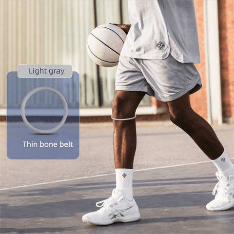 Darrahopens Health & Beauty > Health & Wellbeing > Protective Equipment 5 Pairs Grey Patellar Tendon Silicone Stabilizer Knee Straps for Running and Basketball, Breathable Elastic Support Bands for Local Active Individuals