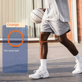 Darrahopens Health & Beauty > Health & Wellbeing > Protective Equipment 5 Pairs Orange Patellar Tendon Silicone Stabilizer Knee Straps for Running and Basketball, Breathable Elastic Support Bands for Local Active Individuals
