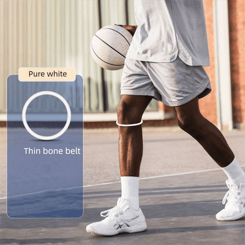 Darrahopens Health & Beauty > Health & Wellbeing > Protective Equipment 5 Pairs White Patellar Tendon Silicone Stabilizer Knee Straps for Running and Basketball, Breathable Elastic Support Bands for Local Active Individuals