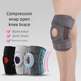 Darrahopens Health & Beauty > Health & Wellbeing > Protective Equipment Black and orange Adjustable Open Patella Knee Brace with Spring Support and Compression Straps for Basketball Squats and Running Joint Protection for Local Athletes
