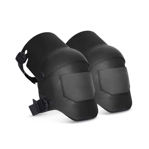 Darrahopens Health & Beauty > Health & Wellbeing > Protective Equipment Black Professional Grade TPU Construction Knee Pads Wear-Resistant Shock Absorbing Foldable Design for Local Engineering Projects and Site Safety (1 Pair)
