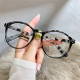 Darrahopens Health & Beauty > Health & Wellbeing > Protective Equipment Brown Black Leopard Print Anti Blue Light Glasses Women Men Computer Glasses leopard print