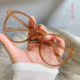 Darrahopens Health & Beauty > Health & Wellbeing > Protective Equipment Brown Black Leopard Print Anti Blue Light Glasses Women Men Computer Glasses leopard print