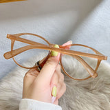 Darrahopens Health & Beauty > Health & Wellbeing > Protective Equipment Brown Black Leopard Print Anti Blue Light Glasses Women Men Computer Glasses leopard print
