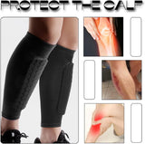 Darrahopens Health & Beauty > Health & Wellbeing > Protective Equipment Children's Unisex Calf Protection Pads 1 Pair Compatible with Football Ski Athletics Leather Breathable