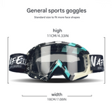 Darrahopens Health & Beauty > Health & Wellbeing > Protective Equipment Cyan Frame and Transparent Sheet Versatile Sports Goggles - Windproof UV Protection for Skiing, Motorcycle, Cycling & Outdoor Adventures