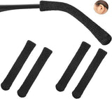 Darrahopens Health & Beauty > Health & Wellbeing > Protective Equipment Ear cushions for glasses - Ear hooks for glasses - Soft knitted cotton - Temple protectors - Temple cushions - Anti-slip (2 pairs black)