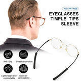 Darrahopens Health & Beauty > Health & Wellbeing > Protective Equipment Ear cushions for glasses - Ear hooks for glasses - Soft knitted cotton - Temple protectors - Temple cushions - Anti-slip (2 pairs black)