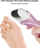 Darrahopens Health & Beauty > Health & Wellbeing > Protective Equipment Electric Foot File Rechargeable Pedicure Tool – 3 Interchangeable Rollers (Fine, Regular, Coarse), IPX6 Waterproof, 2-Speed Motor, LED Power Indicator, USB Charging, Includes Cleaning Brush, Compact & Quiet for Home Spa (Pink)