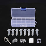 Darrahopens Health & Beauty > Health & Wellbeing > Protective Equipment Eyeglass Sun Glasses Optical Repair Tool Screw Nut Nose Pad Assortment Set Kit