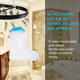 Darrahopens Health & Beauty > Health & Wellbeing > Protective Equipment Foot Waterproof Shower Sleeve for Adults – Reusable Cast Protector for Ankle, Foot & Toe During Bathing or Water Activities (Blue)