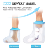 Darrahopens Health & Beauty > Health & Wellbeing > Protective Equipment Foot Waterproof Shower Sleeve for Adults – Reusable Cast Protector for Ankle, Foot & Toe During Bathing or Water Activities (Blue)