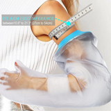 Darrahopens Health & Beauty > Health & Wellbeing > Protective Equipment Full Arm Waterproof Shower Sleeve for Adults – Long Cast Protector for Hand, Wrist, Elbow & Forearm During Bathing or Water Activities (Blue)