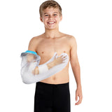 Darrahopens Health & Beauty > Health & Wellbeing > Protective Equipment Full Arm Waterproof Shower Sleeve for Kids – Reusable Cast Protector for Hand, Wrist, Elbow & Forearm During Bathing or Water Activities (Blue)