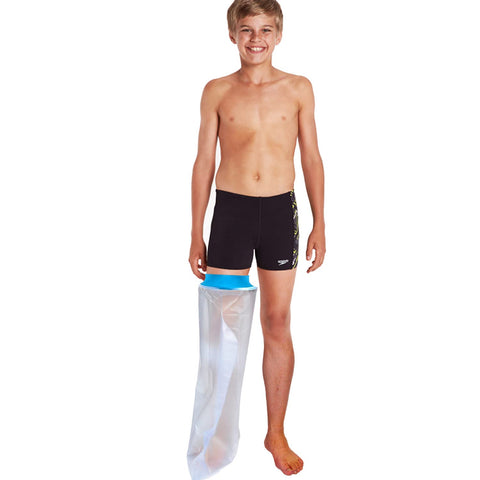 Darrahopens Health & Beauty > Health & Wellbeing > Protective Equipment Full Leg Waterproof Shower Sleeve for Kids – Reusable Cast Protector for Foot, Calf, Knee & Thigh During Bathing or Water Activities (Blue)