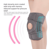 Darrahopens Health & Beauty > Health & Wellbeing > Protective Equipment Grayish pink Adjustable Open Patella Knee Brace with Spring Support and Compression Straps for Basketball Squats and Running Joint Protection for Local Athletes