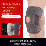 Darrahopens Health & Beauty > Health & Wellbeing > Protective Equipment Grayish pink Adjustable Open Patella Knee Brace with Spring Support and Compression Straps for Basketball Squats and Running Joint Protection for Local Athletes