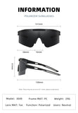 Darrahopens Health & Beauty > Health & Wellbeing > Protective Equipment Green Lenses With Black Temples Ultra-Light Polarized Sports Sunglasses - Wraparound Shield Design for Cycling & Outdoor Performance