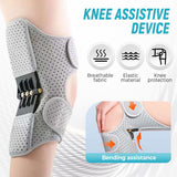 Darrahopens Health & Beauty > Health & Wellbeing > Protective Equipment Knee Assistive Brace with Carbon Steel Spring Support – Breathable Perforated Sleeve, Adjustable Straps, Joint Stabilization & Pain Relief for Walking, Running, Hiking, Rehabilitation; Unisex Design for Men & Women (Black)