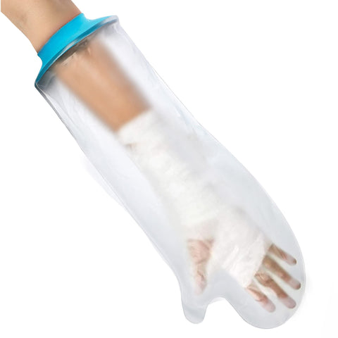 Darrahopens Health & Beauty > Health & Wellbeing > Protective Equipment Lower Arm Waterproof Shower Sleeve for Kids – Reusable Cast Protector for Wrist, Forearm & Hand During Bathing or Water Activities (Blue)