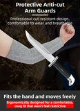 Darrahopens Health & Beauty > Health & Wellbeing > Protective Equipment One-Pair 5 Level Cut-Resistant Arm Protection Sleeves(40CM) - Anti-Slash & Anti-Puncture Heavy Duty Safety Guard for Butchering & Construction