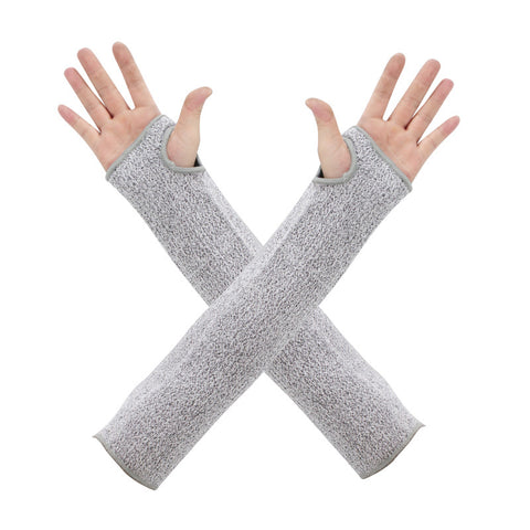 Darrahopens Health & Beauty > Health & Wellbeing > Protective Equipment One-Pair 5 Level Cut-Resistant Arm Protection Sleeves(55CM) - Anti-Slash & Anti-Puncture Heavy Duty Safety Guard for Butchering & Construction