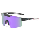 Darrahopens Health & Beauty > Health & Wellbeing > Protective Equipment Purple Lenses With Black Temples Ultra-Light Polarized Sports Sunglasses - Wraparound Shield Design for Cycling & Outdoor Performance