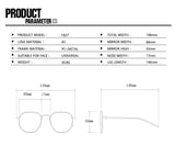 Darrahopens Health & Beauty > Health & Wellbeing > Protective Equipment Style C4 Gold Frame Brown Lenses Chic Oversized Aviator Sunglasses - Retro Metal Frame with UV400 Protection for Women