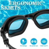 Darrahopens Health & Beauty > Health & Wellbeing > Protective Equipment Swim Goggles, Swimming Goggles Anti-Fog for Adult Men Women Adults Teenagers（17.5*4.6cm，black)