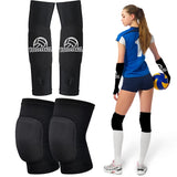 Darrahopens Health & Beauty > Health & Wellbeing > Protective Equipment Volleyball Knee Pads and Arm Guards with Thumb Holes High Protection Plate for Women Teenage Girls Training Equipment