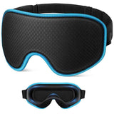Darrahopens Health & Beauty > Health & Wellbeing > Sleeping Aids 3D Contoured Memory Foam Sleep Eye Mask, Zero-Pressure Breathable Mesh Eye Cover with Adjustable Strap for Travel, Naps, and Nighttime Sleep—Blue