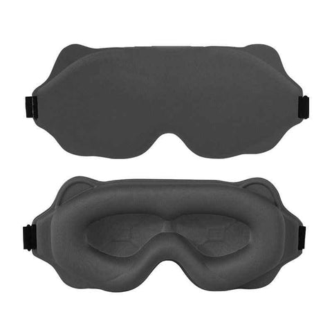 Darrahopens Health & Beauty > Health & Wellbeing > Sleeping Aids 3D Contoured Sleep Mask, Breathable Fabric with Adjustable Strap, Light-Blocking Eye Mask for Sleeping, Napping, and Travel - Gray