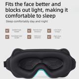 Darrahopens Health & Beauty > Health & Wellbeing > Sleeping Aids 3D Contoured Sleep Mask, Breathable Fabric with Adjustable Strap, Light-Blocking Eye Mask for Sleeping, Napping, and Travel - Magenta