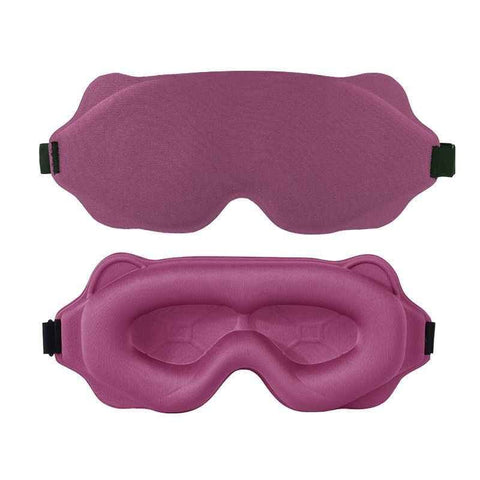 Darrahopens Health & Beauty > Health & Wellbeing > Sleeping Aids 3D Contoured Sleep Mask, Breathable Fabric with Adjustable Strap, Light-Blocking Eye Mask for Sleeping, Napping, and Travel - Magenta