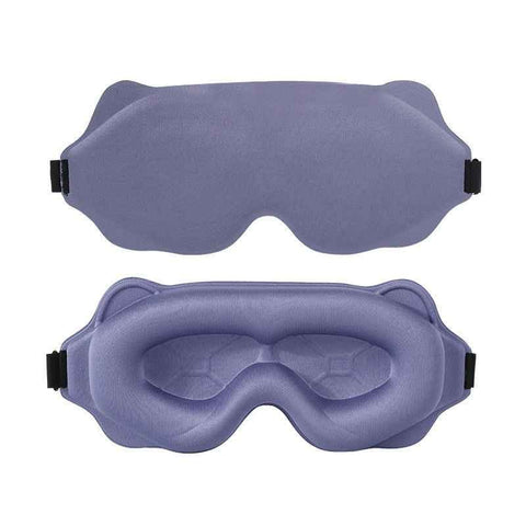 Darrahopens Health & Beauty > Health & Wellbeing > Sleeping Aids 3D Contoured Sleep Mask, Breathable Fabric with Adjustable Strap, Light-Blocking Eye Mask for Sleeping, Napping, and Travel - Purple