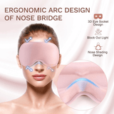 Darrahopens Health & Beauty > Health & Wellbeing > Sleeping Aids 3D Deep Contoured Memory Foam Sleep Eye Mask, Full Light Blocking, Breathable Eye Cover for Travel, Naps, and Nighttime Sleep—Black