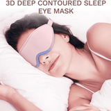 Darrahopens Health & Beauty > Health & Wellbeing > Sleeping Aids 3D Deep Contoured Memory Foam Sleep Eye Mask, Full Light Blocking, Breathable Eye Cover for Travel, Naps, and Nighttime Sleep—Black