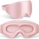 Darrahopens Health & Beauty > Health & Wellbeing > Sleeping Aids 3D Deep Contoured Memory Foam Sleep Eye Mask, Full Light Blocking, Breathable Eye Cover for Travel, Naps, and Nighttime Sleep—Pink