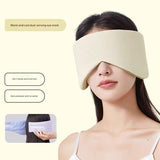 Darrahopens Health & Beauty > Health & Wellbeing > Sleeping Aids Beige Reversible All-Season Sleep Mask - Cooling & Warming with Sound Muffling Ear Covers Function