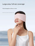 Darrahopens Health & Beauty > Health & Wellbeing > Sleeping Aids Black Reversible All-Season Sleep Mask - Cooling & Warming with Sound Muffling Ear Covers Function